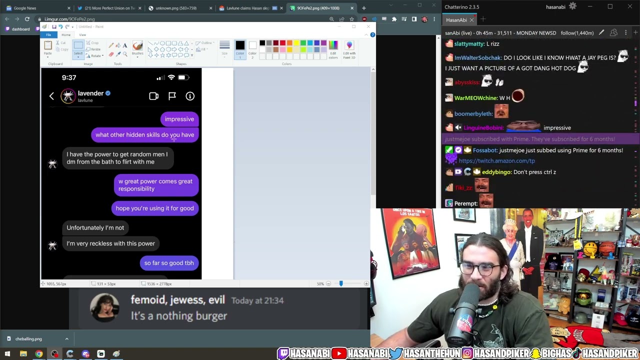 Hasan Shows the Instagram DMs