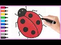 How to Draw A Cute Ladybug | Drawing Tutorial For Children