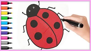 How to Draw A Cute Ladybug | Drawing Tutorial For Children