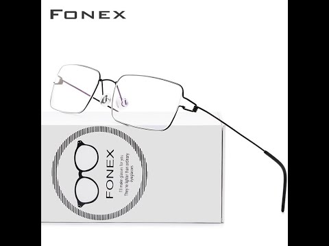 Fonex оправа очков из титанового сплава мужские очки по рецепту корейская дания женщины мужчины