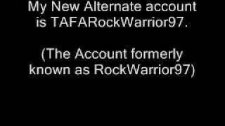 RockWarrior97s New Alternate Account @RockWarrior97