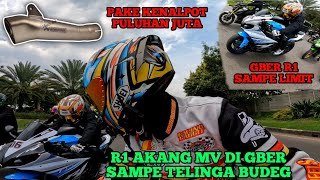 GBER R1 AKANG MV PAKE EXHAUST AKRAPOVIK MEGAPHON SAMPE LIMIT || GBER ONE - ONE SON TEAM SEMVACK