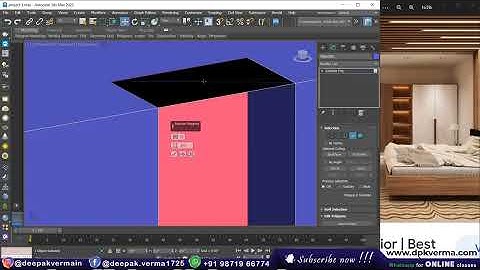 Part - 2 || Complete Bedroom Modelling in 3DS Max With V-Ray ||