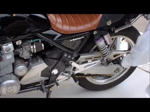 ゼファー400 スプロケット交換(フロント) - YouTube