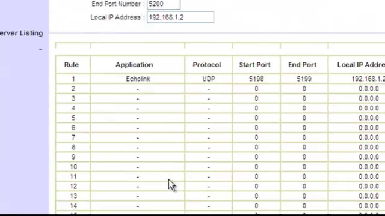 echolink app ports