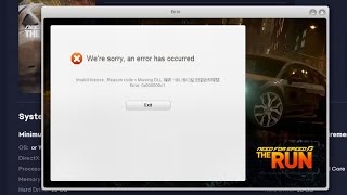 Help! How do I fix? NFS The Run Invalid license. Reason code = Missing DLL Error: 0x000000c1. Help! How do I fix? NFS The Run Invalid license. Reason code = Missing DLL Error: 0x000000c1.