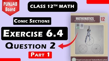 ہر سوال کا حل   |Class 12 Math | Chapter 6 | Exercise 6.4 Ques 2 P-1  Pakistan
