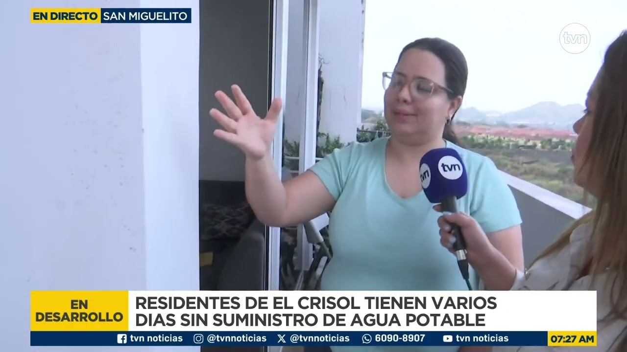 La falta de agua potable en varios apartamentos en El Crisol preocupa a sus residentes