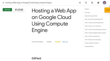 Hosting a Web App on Google Cloud Using Compute Engine GSP662