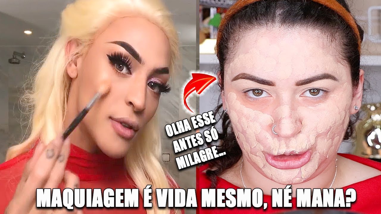 TENTEI IMITAR A MAKE DA PABLLO VITTAR PRO CANAL DA VOGUE | Duda Fernandes