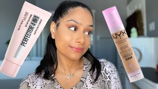 NEW DRUGSTORE BASE PRODUCTS - MAYBELLINE 4-IN-1 AND NYX SERUM CONCEALER REVIEW