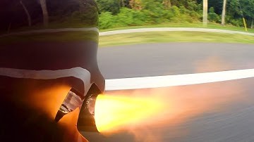 BACKFIRE BRAP 1984 Mazda RX7 with Racing Beat Header and Magnaflow Muffler