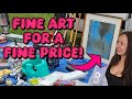 SOLD! Selling art and more at the car boot sale, flea market POV
