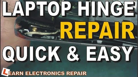 How to FIX a broken Laptop Hinge Tutorial. Quick Cheap Easy Permanent Repair anyone can do