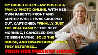 My DIL Cropped Me Out: “Finally, the Real Family” - So I Canceled Every Bill and Sold the House