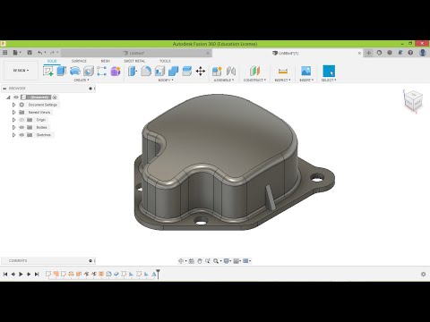 Fusion 360 Cap with Surfaces