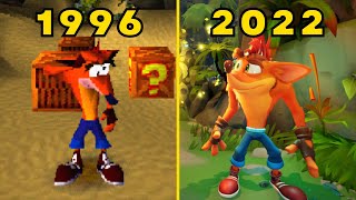 Evolution of Crash Bandicoot Games 1996-2022