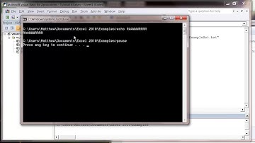 Excel 2010 VBA Tutorial 63   Using Shell Command to open a batch file