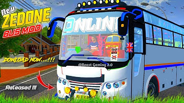 New Zedone Bus Mod Released For Bussid ll Download Mod ll Beast Gaming 2.0 ll #bussidmods