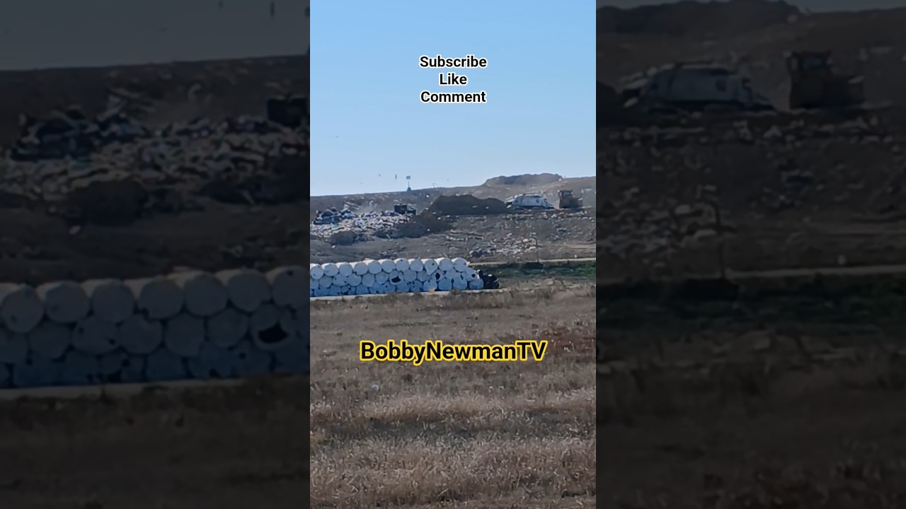 Garbage Truck Waiting at Landfill 1-6-26 