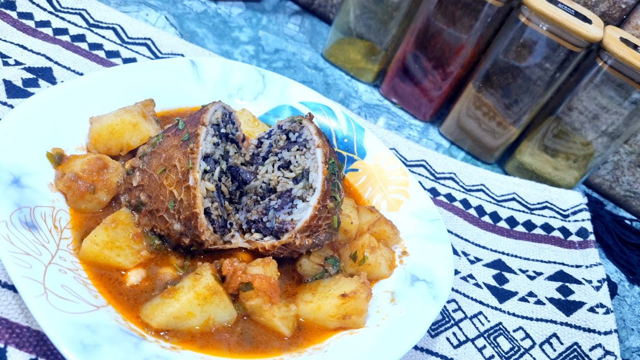 مطبخ ام وليد / عيد اضحى مبارك ، اسهل طريقة ممكن تحضري بيها العصبان سهولة و بنة اكيد 😋.