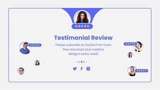How to make a Testimonial Review Section step by step | Adobe XD Tutorial.