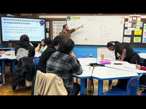 Finding Linear and Exponential Equations from two points - YouTube