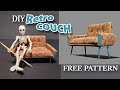 DIY Miniature Couch! Easy Retro Style