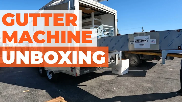 KWM IronMan 5/6" Combo Gutter Machine Unboxing & Loading