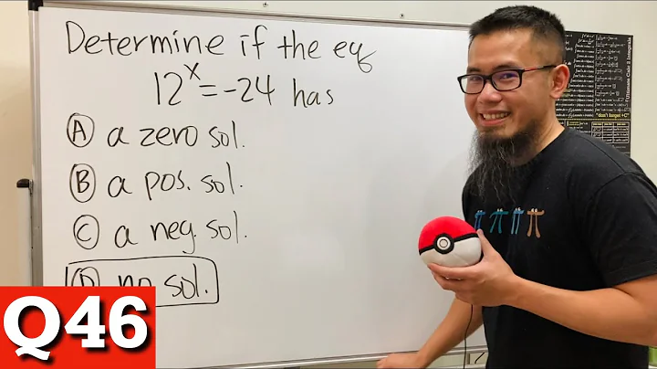 Can we solve the exponential equation 12^x=-24?