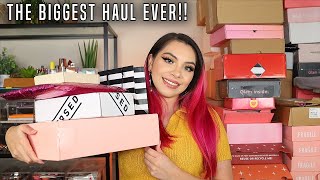 THE REAL BIGGEST HAUL I&#39;VE EVER DONE!! MASSIVE SEPHORA &amp; PR HAUL! 2021 I BOUGHT SO MANY NEW RELEASES