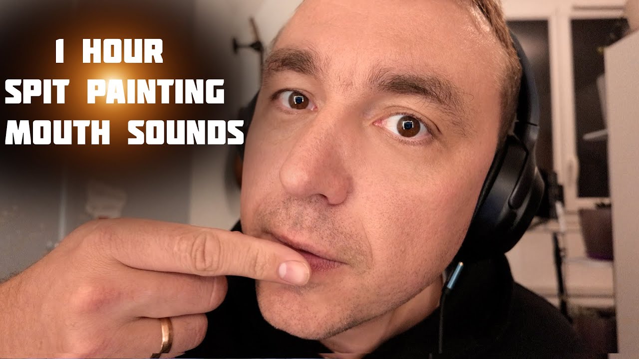 Lofi ASMR 1 Hour of  Fast Lofi ASMR Spit Painting and upclose mouth sounds