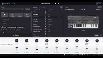 Arturia Analog Lab 4 Brief Demonstration of various  synthesizers