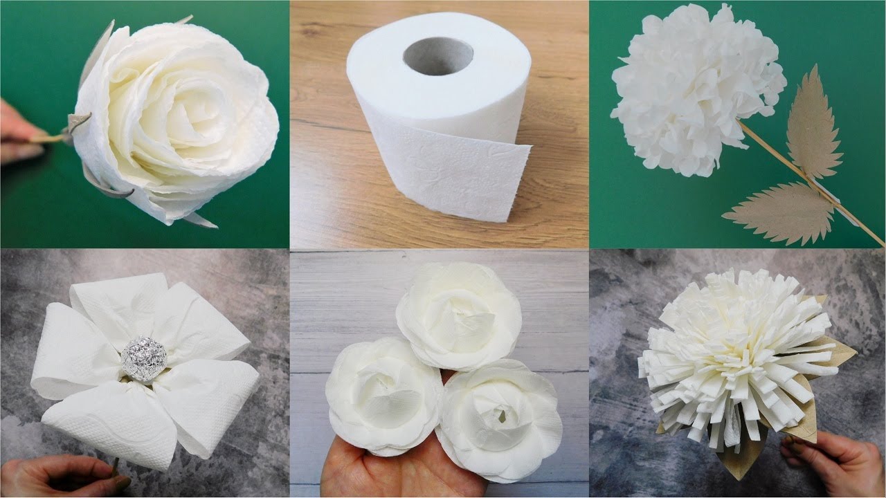 How To Make Round Tissue Paper Flower - DIY Paper Craft 