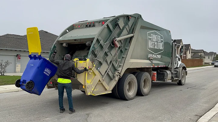 Frontier Waste Solutions: Mack Granite McNeilus Rear Loader Garbage Truck