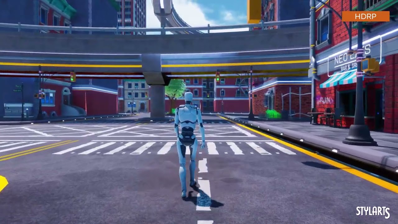 Stylized Sci-Fi Modern City, video preview 23