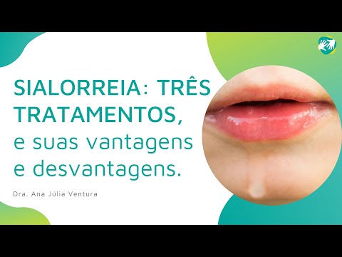 SIALORREIA: três tratamentos e suas vantagens e desvantagens.