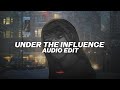 Under the influence  chrish brown slowed  reverb edit audio