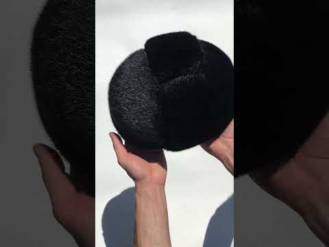 Чоловіча зимова хутряна шапка на твердій основі з хутра нерпи "Ватсон", відео 2