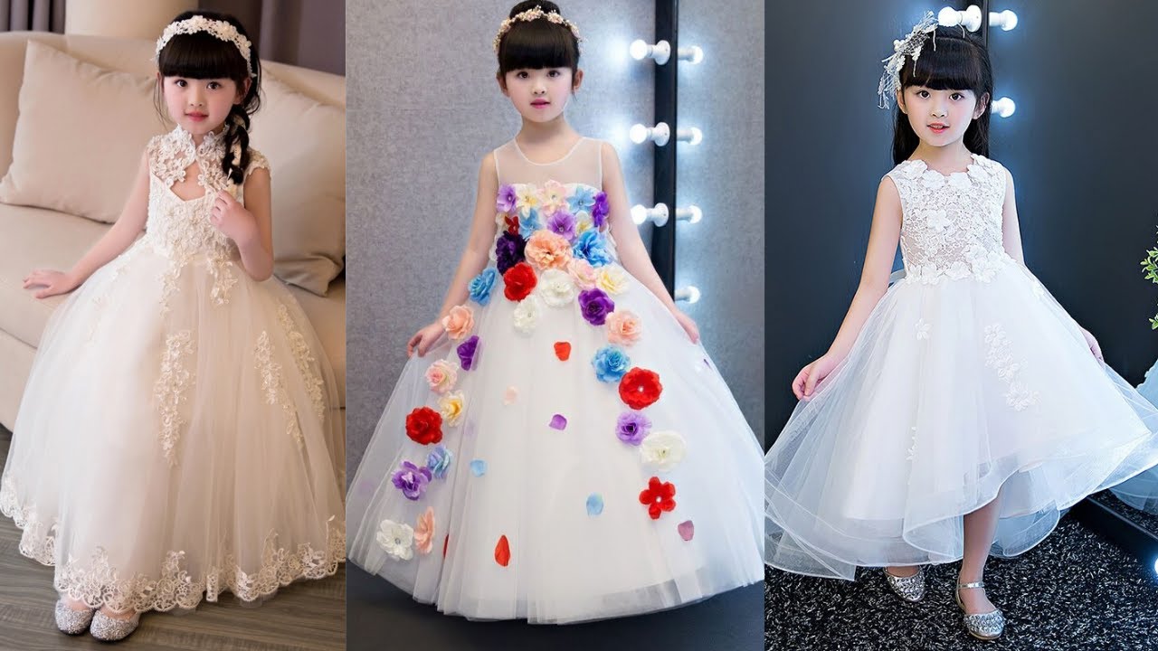 Flower Girl Dress, White Flower Girl Dress, White Baby Dress, Flower Girl  Dresses, Baby Girl Birthda on Luulla