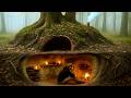 Building a Hidden Shelter Inside a Giant Tree Root | Warm and Cozy Dugout. Bushcraft Survival Mp3 Song