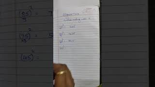 Easy trick for square of numbers ending with 5 vedic maths,maths shortcut maths Trick