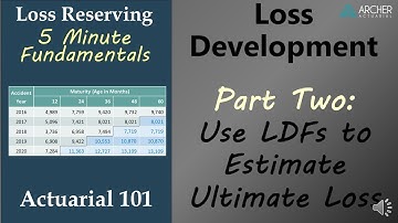Loss Development - Part 2: Use LDFs to Estimate Ultimate Loss - Actuarial 101