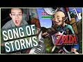 Zelda ocarina of time song of storms jazz cover  insaneintherainmusic