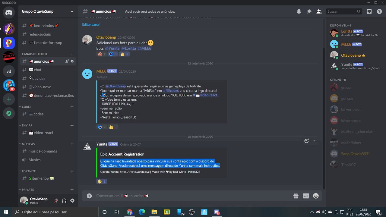 Procuro Conta Com Passe 2 Troco Com A Minha Me Chama Discord - Fortnite -  DFG