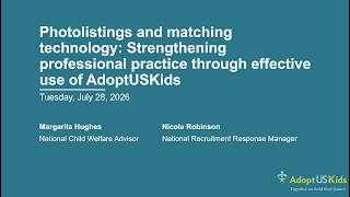 Webinar Photolistings and matching technology