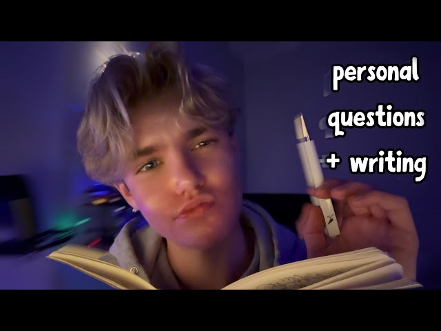 ASMR │😴 Asking You Personal Questions & Writing Your Answers Down - Personal Attention, Relaxing💤