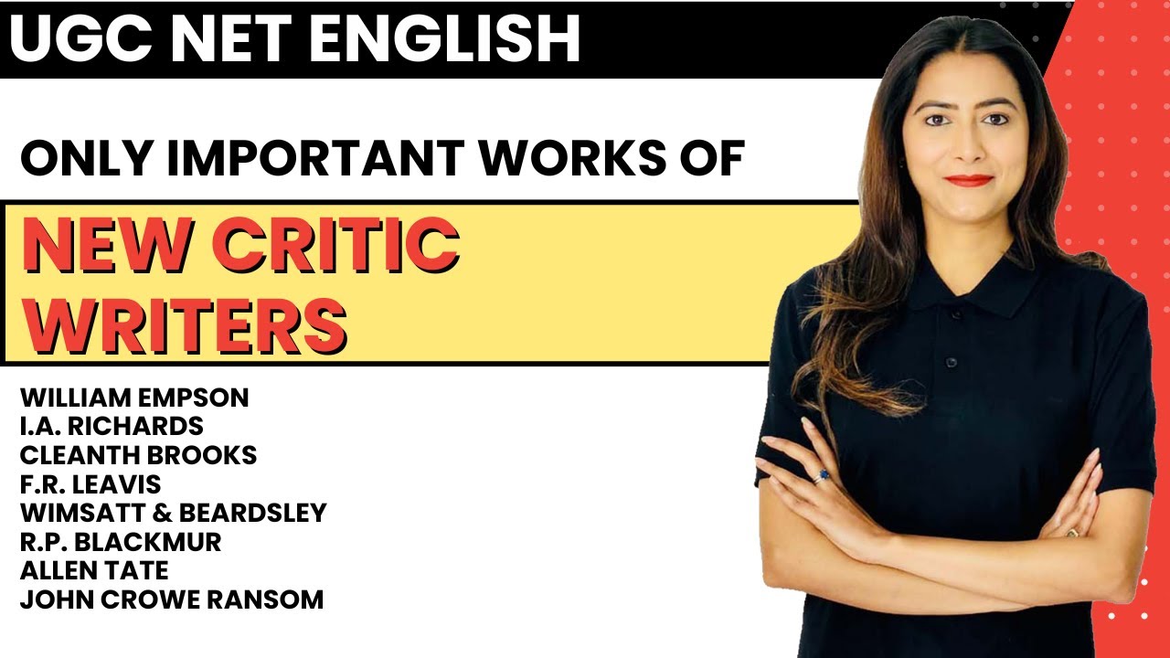 Most Important Works of New Critics || NTA UGC NET English Literature - Sunaina Jethani