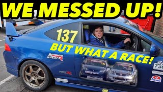 BIG MISTAKE RUINS KEV'S RACE! DC5 TYPE R