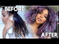 DIY UNICORN HAIR COLOR using Hush Prism Airbrush Spray from Sephora!